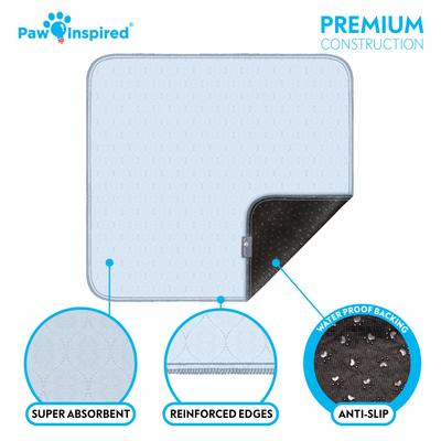 Show full view: Paw Inspired Washable Dog Pee Pads, 2 count, 34-in x 36-in slide 4 of 8