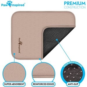Paw Inspired Washable Dog Pee Pads, 24" x 18, 2 count