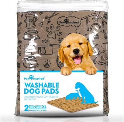 Show full view: Paw Inspired Washable Dog Pee Pads, 32 x 30-in pattern, 2 count, Unscented slide 6 of 10