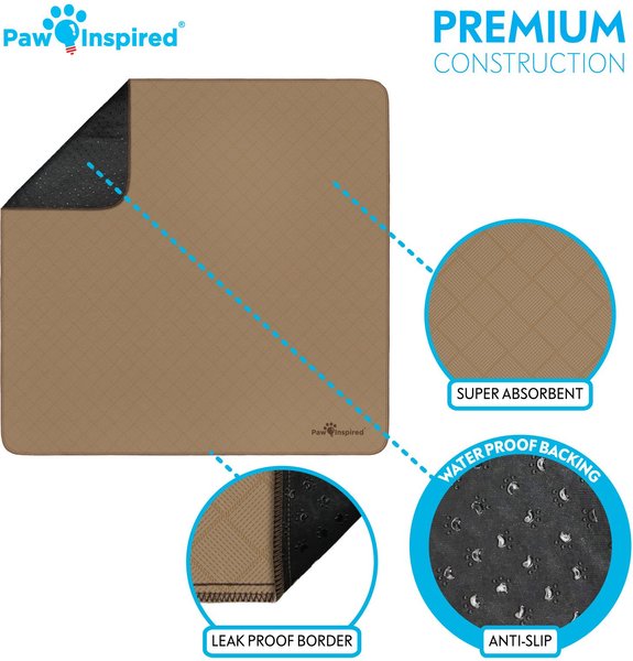 Show full view: Paw Inspired Washable Dog Pee Pads, 41 x 41-in, 2 count, Unscented slide 4 of 10