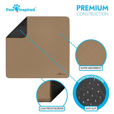 Show full view: Paw Inspired Washable Dog Pee Pads, 41 x 41-in, 2 count, Unscented slide 4 of 10