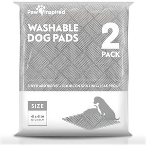 Paw Inspired Washable Dog Pee Pads, 41 x 41-in, 2 count, Unscented