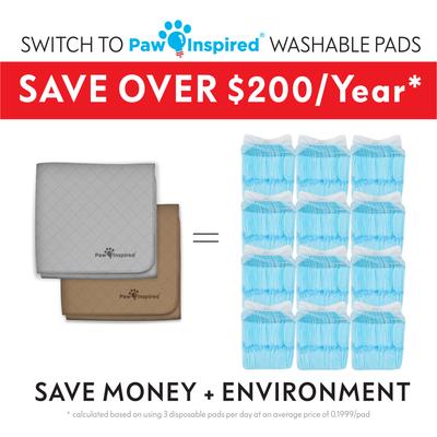 Show full view: Paw Inspired Washable Dog Pee Pads, 41 x 41-in, 2 count, Unscented slide 7 of 10