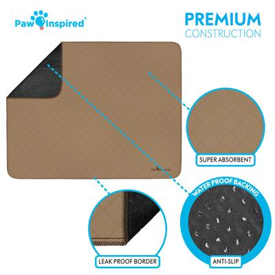 Show full view: Paw Inspired Washable Dog Pee Pads, 48 x 60-in, 1 count, Unscented slide 4 of 10