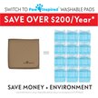 Show in main carousel: Paw Inspired Washable Dog Pee Pads, 48 x 60-in, 1 count, Unscented slide 7 of 10