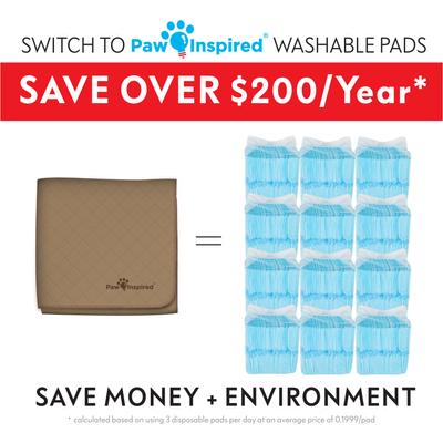 Show full view: Paw Inspired Washable Dog Pee Pads, 48 x 60-in, 1 count, Unscented slide 7 of 10