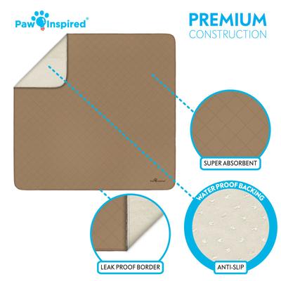 Show full view: Paw Inspired Washable Dog Pee Pads, 72 x 72-in, 1 count, Unscented slide 5 of 11
