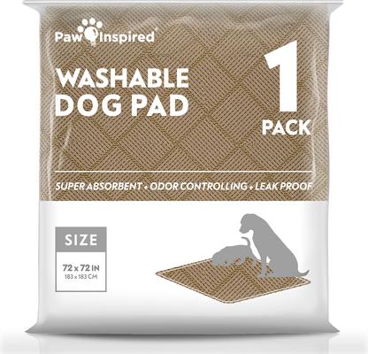 Show full view: Paw Inspired Washable Dog Pee Pads, 72 x 72-in, 1 count, Unscented slide 7 of 11