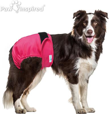 Show full view: Paw Inspired Washable Female Dog Diaper, Variety Pack, Black Lining, Large, 2 count slide 4 of 10