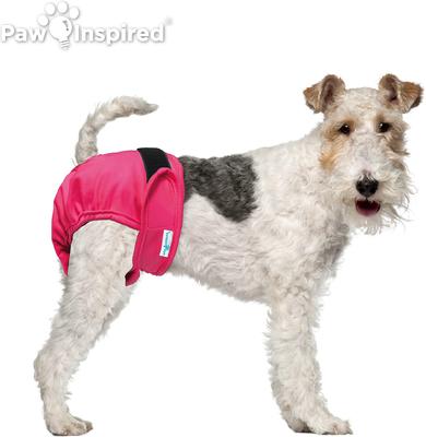 Show full view: Paw Inspired Washable Female Dog Diaper, Variety Pack, Black Lining, Medium, 3 count slide 5 of 11