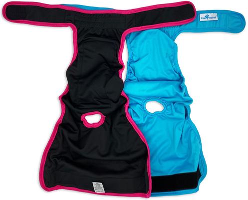 Show full view: Paw Inspired Washable Female Dog Diaper, Variety Pack, Black Lining, X-Large, 2 count slide 6 of 10