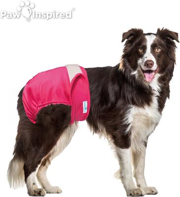 Show full view: Paw Inspired Washable Female Dog Diaper, Variety Pack, White Lining, Large, 2 count slide 4 of 10