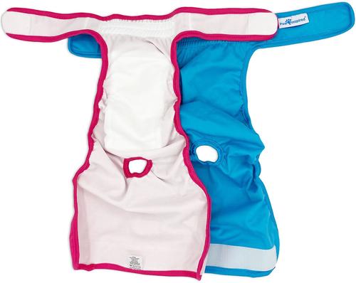 Show full view: Paw Inspired Washable Female Dog Diaper, Variety Pack, White Lining, Large, 2 count slide 6 of 10