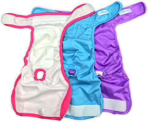 Show full view: Paw Inspired Washable Female Dog Diapers, Small: 12 to 17-in waist, 3 count slide 6 of 10