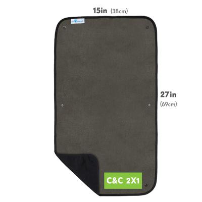 Show full view: Paw Inspired Washable Fleece Guinea Pig Cage Liners & Bedding, 1 count, C&C 2x1 slide 2 of 10