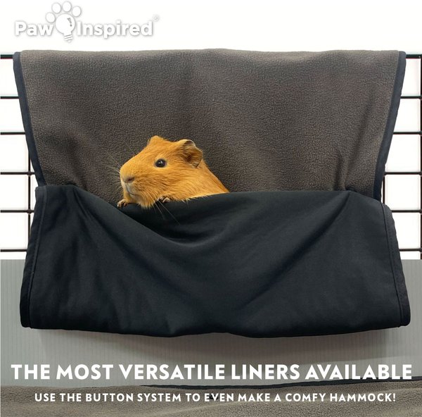 Paw Inspired Washable Fleece Guinea Pig Cage Liners