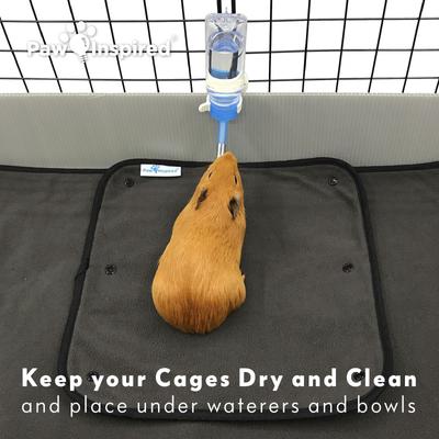 Show full view: Paw Inspired Washable Fleece Guinea Pig Cage Liners & Bedding, 2 count, 12x12-in slide 5 of 11