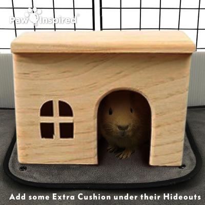 Show full view: Paw Inspired Washable Fleece Guinea Pig Cage Liners & Bedding, 2 count, 12x12-in slide 6 of 11