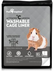 Paw Inspired Washable Fleece Guinea Pig Cage Liners & Bedding, 2 count, C&C 2x1