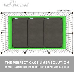 Paw Inspired Washable Fleece Guinea Pig Cage Liners & Bedding, 2 count, C&C 2x1 slide 2 of 8