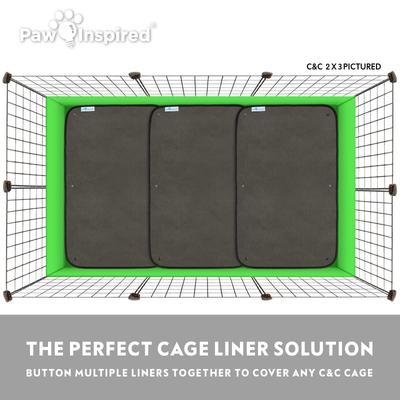 Show full view: Paw Inspired Washable Fleece Guinea Pig Cage Liners & Bedding, 2 count, C&C 2x1 slide 5 of 10