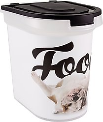 Paw Prints Bulldog Pet Food Storage Container, 26-lb slide 1 of 7