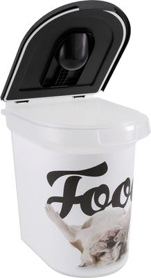 Show full view: Paw Prints Bulldog Pet Food Storage Container, 26-lb slide 2 of 8