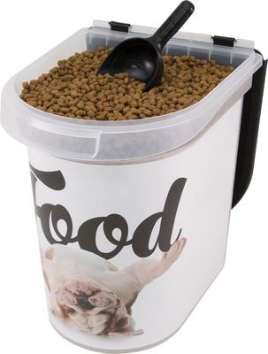 Show full view: Paw Prints Bulldog Pet Food Storage Container, 26-lb slide 7 of 8