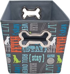 Paw Prints Fabric Toy Bin, Word Design slide 2 of 4