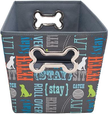Show full view: Paw Prints Fabric Toy Bin, Word Design slide 2 of 6