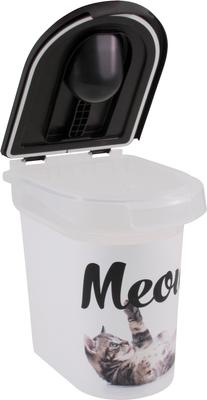 Show full view: Paw Prints Meow Kitty Pet Food Storage Container, 10-lb slide 3 of 5