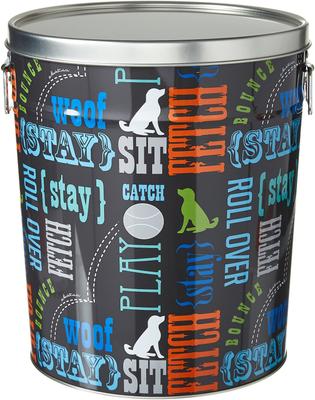 Show full view: Paw Prints Pet Food Storage Bin, Word Design,15-lb slide 1 of 3