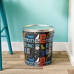 Paw Prints Pet Food Storage Bin, Word Design,15-lb slide 2 of 2