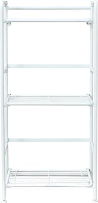 Show full view: Paw Prints Pet Station Three Shelf Flip Hook Collapsible Dog Bins, White, Large slide 3 of 4