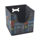 Paw Prints Word Design Collapsible Pet Storage Bin