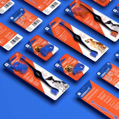 Show full view: Paw Ready BrushMate Premium Toothbrush with Biteblock Dog Teeth Cleaning Aid, Blue, Small slide 8 of 10