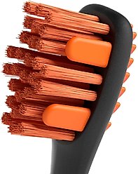 Paw Ready BrushMate Premium Toothbrush with Biteblock Dog Teeth Cleaning Aid, Orange, Medium slide 2 of 9