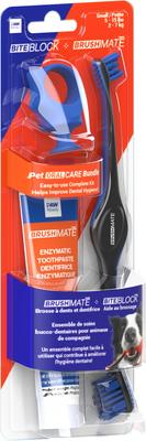 Show full view: Paw Ready BrushMate Toothbrush, Small Brushing Assistant & Enzymatic Banana Mint Flavor Toothpaste for Small Dogs & Cats, 70-gram bottle slide 4 of 12