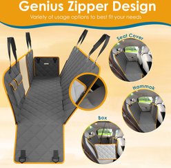 PAWBEE Dog Car Seat Cover & Belt, Grey slide 2 of 8