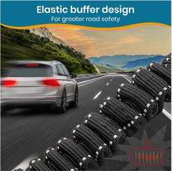 PAWBEE Headrest Dog Seat Belt, Black, 2 count slide 2 of 8