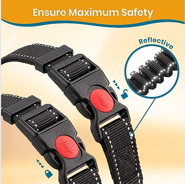 Show full view: PAWBEE Headrest Dog Seat Belt, Black, 2 count slide 3 of 10