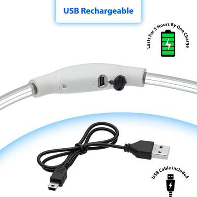 Show full view: PAWBEE LED Adjustable Dog Collar, 1 to 25-in neck, 1/2-in wide slide 4 of 11