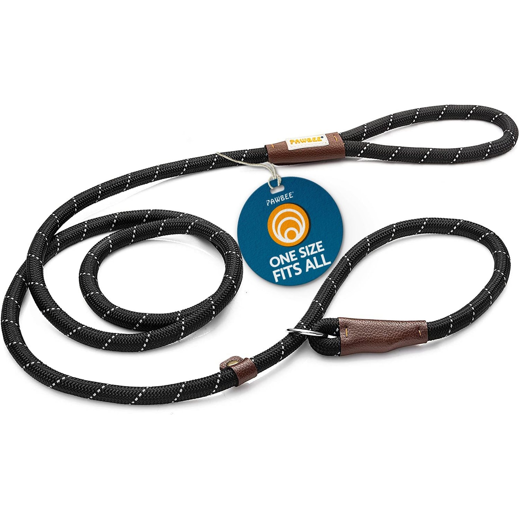PAWBEE Slip Rope Training Dog Leash, 6-ft long, 1/2-in wide