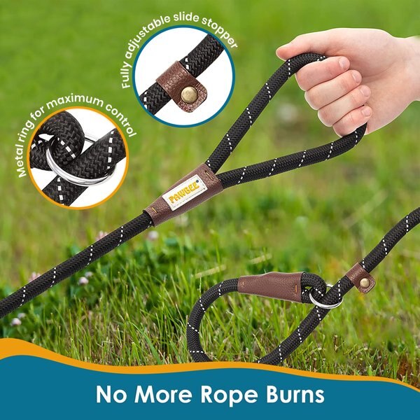 PAWBEE Slip Rope Training Dog Leash, 6-ft long, 1/2-in wide