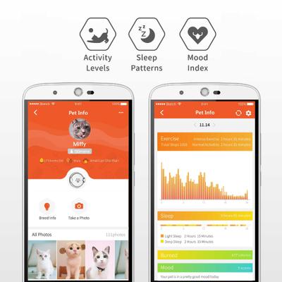 Show full view: Pawbo iPuppy Go Dog & Cat Activity Tracker, Red slide 3 of 5