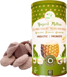 Pawfect All Natural Grain-free Yogurt with Pineapple Prebiotic Probiotic Freeze-dried Dog Treat, 1.34-oz canister