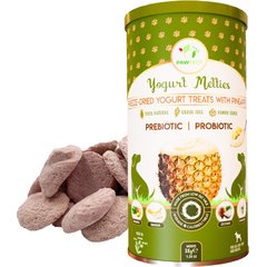 Pawfect All Natural Grain-free Yogurt with Pineapple Prebiotic Probiotic Freeze-dried Dog Treat, 1.34-oz canister