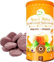 Pawfect All Natural Grain-free Yogurt with Pumpkin Prebiotic Probiotic Freeze-dried Dog Treat, 1.34-oz canister