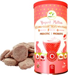 Pawfect All Natural Grain-free Yogurt with Strawberry Prebiotic Probiotic Freeze-dried Dog Treat, 1.34-oz canister