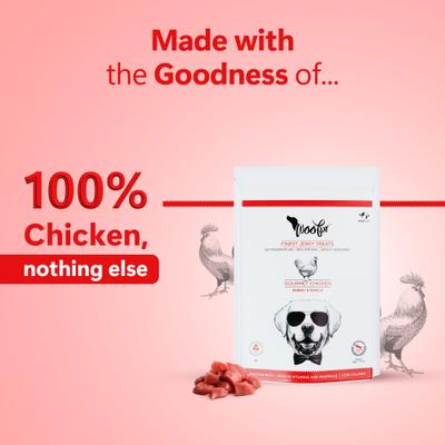 Show full view: Pawfect Woofur Gourmet Chicken Air-Dried All Natural Grain-Free Jerky Dog Training Treat, 1.76-oz bag slide 5 of 10